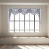 Black Beaded Lace Waterfall Valance Lightweight Breathable Easy Installation Luxurious Small Window Semi Sheer Swag Waterfall Valance