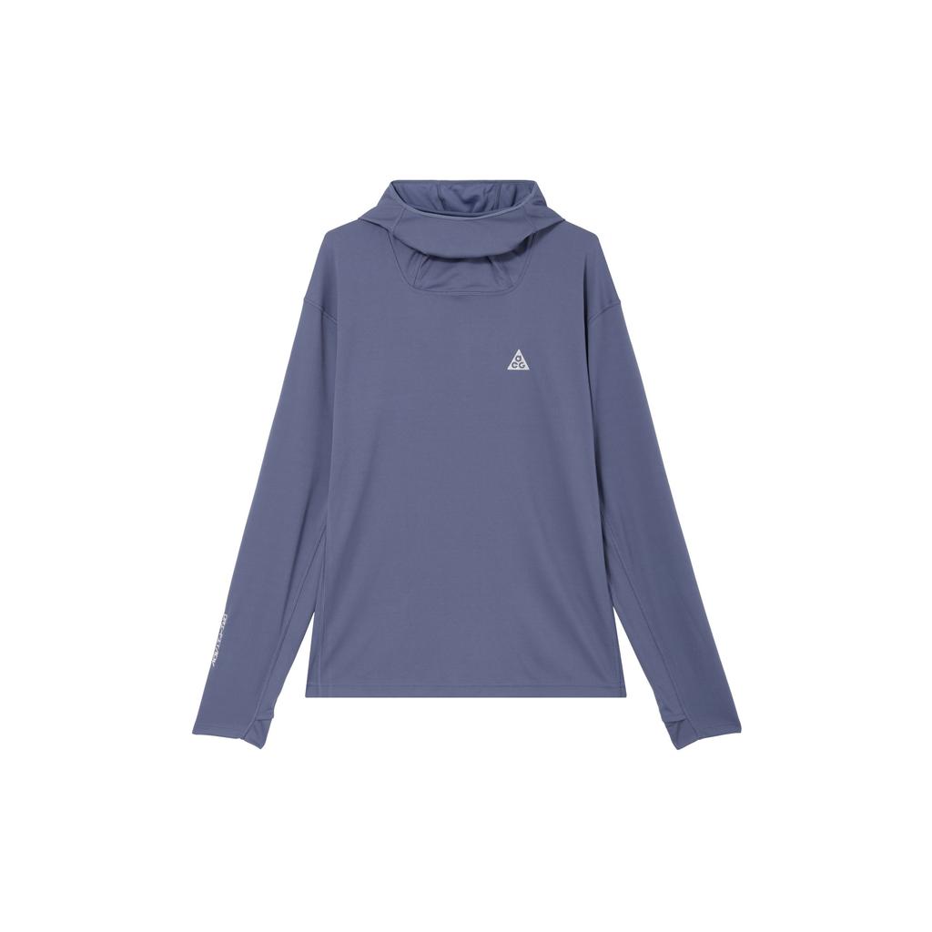 Nike Мужская толстовка с капюшоном ACG Dri-FIT ADV Lava Tree с вышитым логотипом, синяя DX6967-491