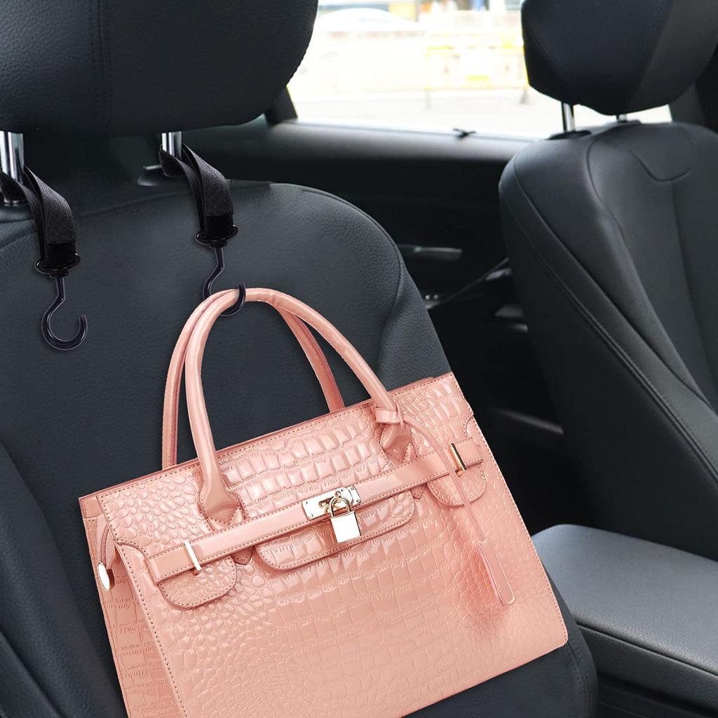 Wisdompro Крючки для хранения в автомобиле, 4 шт., Крючок на сиденье автомобиля, Подвешивание багажа, Крючок на подголовник, Для покупок,