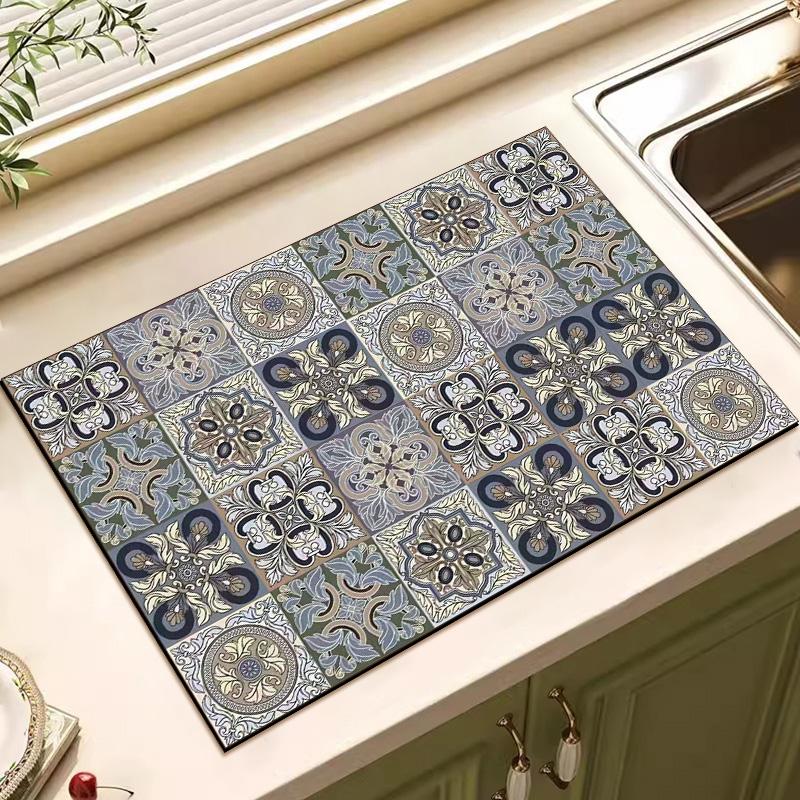 Коврик для сушки посуды Коврик для кухни Впитывающий коврик для сушки посуды Впитывающий коврик для сушки посуды Коврик для кухни Принадлежности для ковров