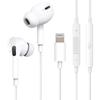 Проводные наушники Apple MFi Certified с микрофоном, регулятором громкости, HiFi звуком для iPhone 14/13/12/11/Pro/Max/SE/X/XS/XR/8/7/iPad/iPod