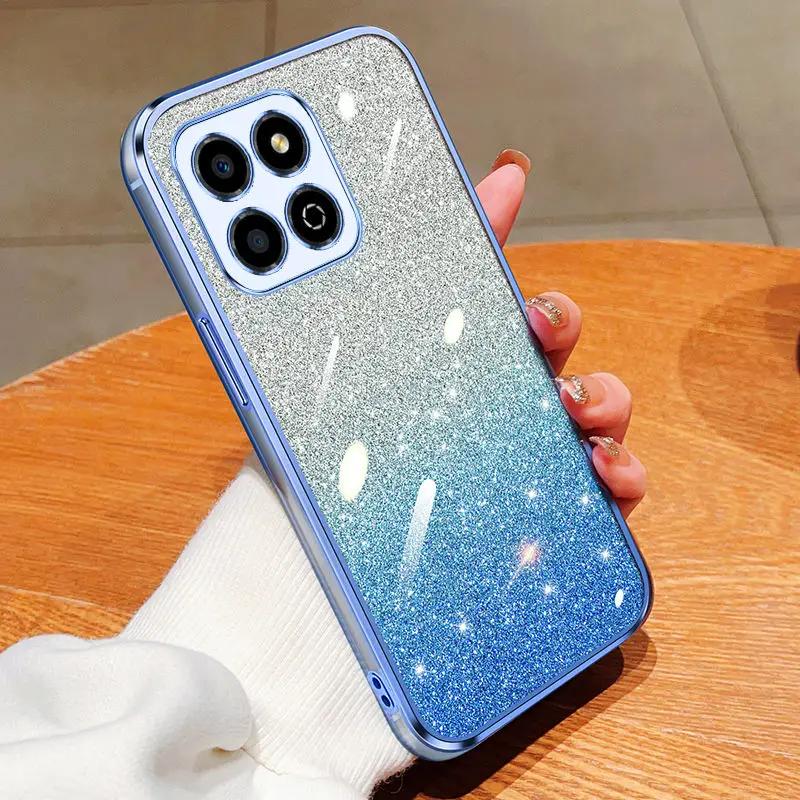 Чехол для Honor X8B Чехол для телефона Honor LLY-LX1, LLY-LX2, LLY-LX3 Блестящий блестящий силиконовый объектив камеры Мягкая задняя крышка