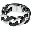 Men Woman 316L Stainless Steel 24mm Curb Chain Bracelet Cuban Bracelet Bangle Jewelry