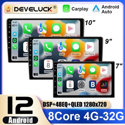 2 Din Android 12 Универсальный 7 9 10 дюймов Автомобильный Радио Стерео Мультимедиа Видео Плеер GPS WIFI FM Carplay Авто Для Nissan Toyota Kia