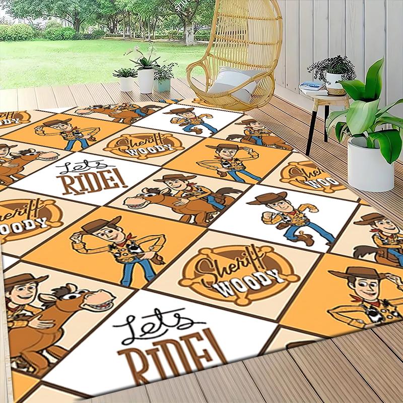 Toy Story Woody'S Adventures Carpet Rug Soft Washable Antislip Home Living Room Sofa Mats Personalized Christmas Rug