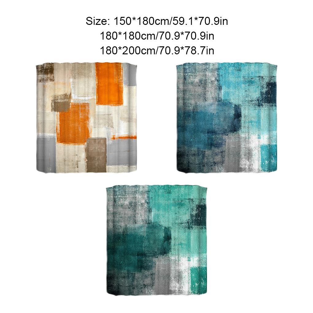 Комплект абстрактных занавесок для душа - водонепроницаемый и устойчивый к плесени декор для ванной комнаты абстрактный водонепроницаемый