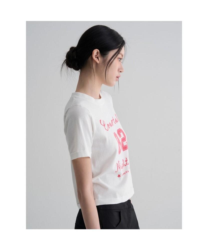 8SECONDS Lettering Short Sleeve Pullover White