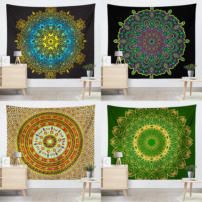Мандала настенный гобелен диван фон ткань обои гобелен студенческое общежитие украшение гобелен украшение