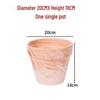 Nordic Style Macchiato Terracotta Flower Pot - Large, Breathable Red Clay with Kiln-Changed Color