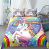 Popular Unicorn Duvet Cover Set Single Twin Double Queen King Super King Size Bed Linen Set