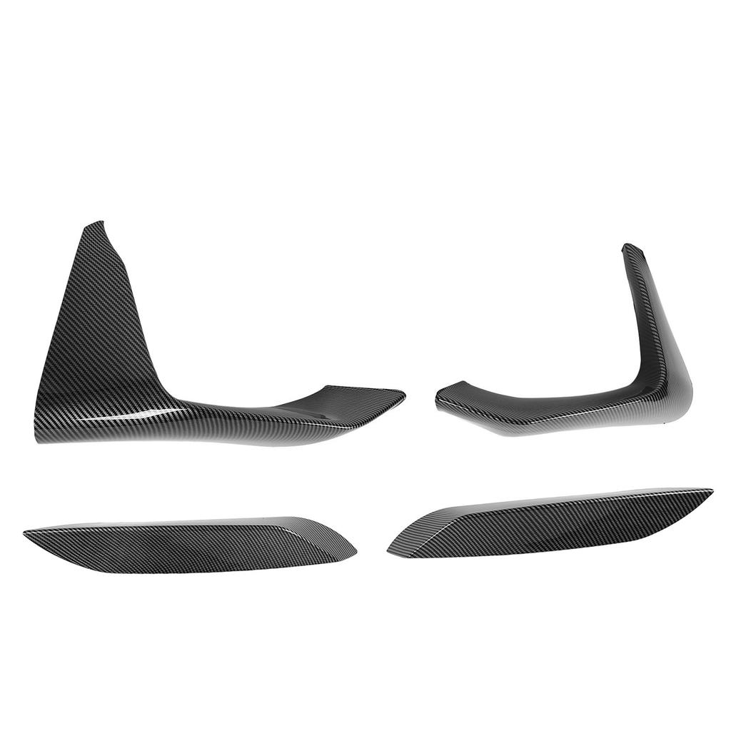 4Pcs Front Bumper Grille Fog Light Spoiler Set ABS Improve Sporty Appearance Front Bumper Splitter for F80 F82 F8 4