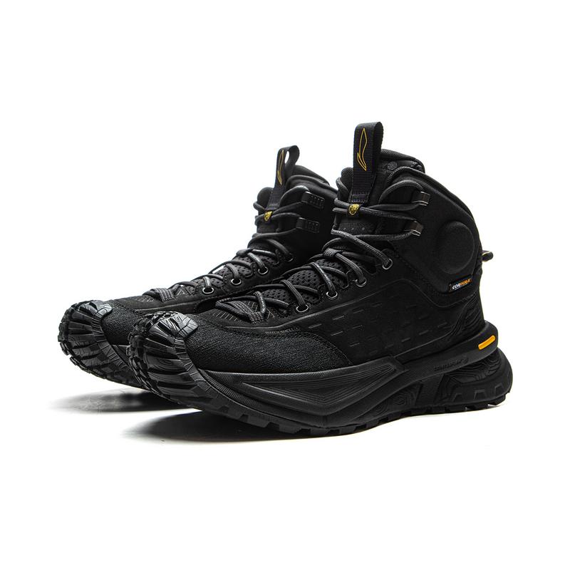 Li Ning Outdoor CF Tracing, Высокие походные ботинки Xingchuan, Унисекс, Ночной черный AHTU015-4