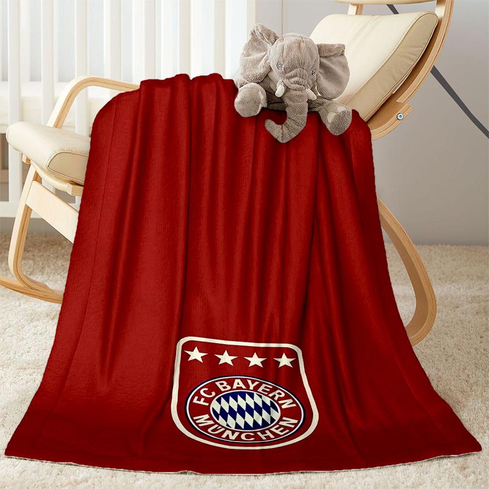Bayern Munich Blanket Soft Warm Cozy Suitable for Sofa Bed Seaside for All Occasions Modern Ideal Gift For Birthday Valentine'S Day
