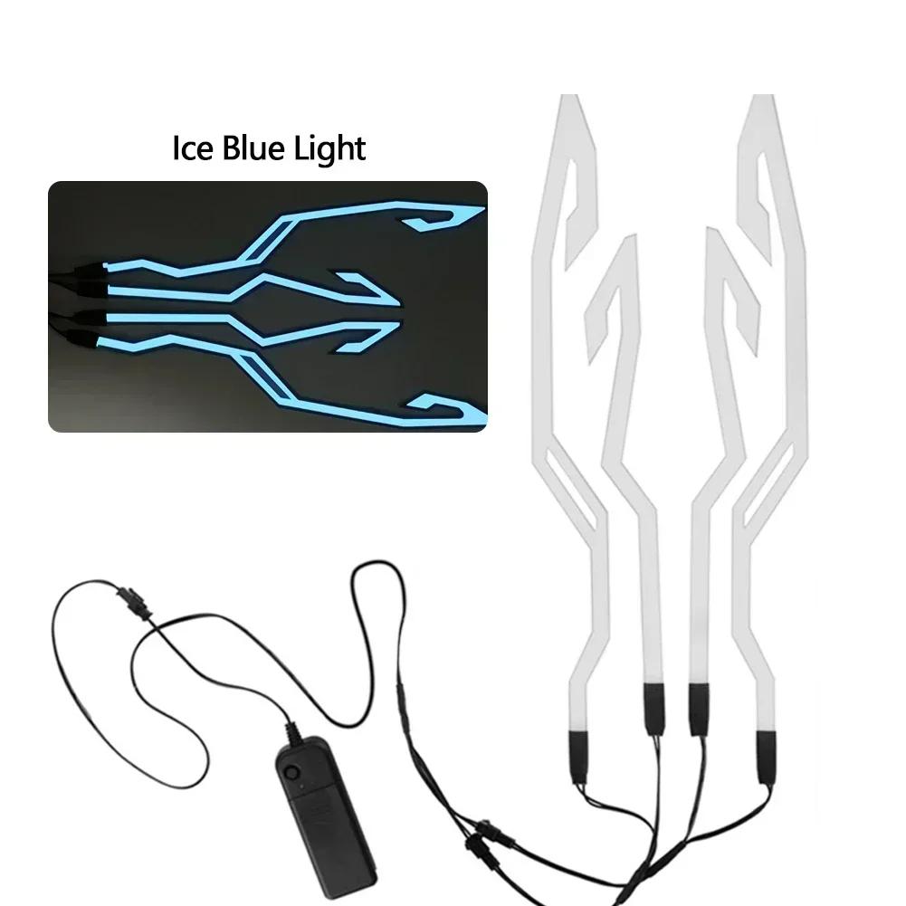 New Motorcycle Helmet Light Led Helmet Light Night Riding Signal Helmet Strip Decoration Accessories Kit