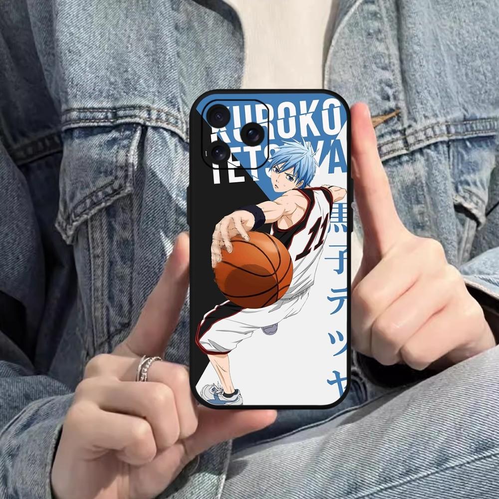 Чехол для телефона Bilibili Anime Kuroko Basketball для iPhone Mini 11 12 13 14 15 Pro XS Max X Plus SE XR, черный мягкий чехол