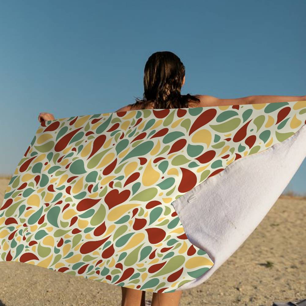 Orla Kiely Лист Цветок Большие Микрофибровые Пляжные Полотенца Быстросохнущее Полотенце Песок Пляжные Полотенца Полотенце для Бассейна Для Путешествий Плавание Бассейн Йога