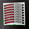 AAAKP1 3D Soft Gel Dimensional Decorative Decals Personalized Wheel Hub Rims for Honda Racing Motorcycle Modification Accessories