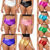 Women's Hotpants Wetlook Shorts Shiny Booty Shorts Bikini Bottoms High Waist Yoga Shorts Clubwear