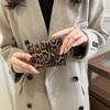 Портативный Элегантный Леопардовый Короткий Кошелек из ПУ Кожи Держатель для Карт Конверт Сумка-Клатч Сумка Корейский Стиль Кошелек для Мелочи Женский Carteras