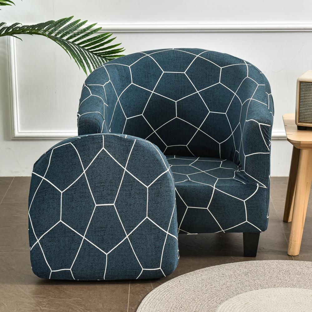 Чехлы для клубных стульев в сплит-стиле, эластичные чехлы для стульев, ванна, чехлы для диванов для гостиной, барная стойка, спандекс, чехлы для диванов