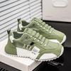 Мужские кроссовки 2025Spring Chunky Breathable Running Shoes Non-slip Adding Height Vulcanize Shoes Plus Size Trainers Tenis Masculino