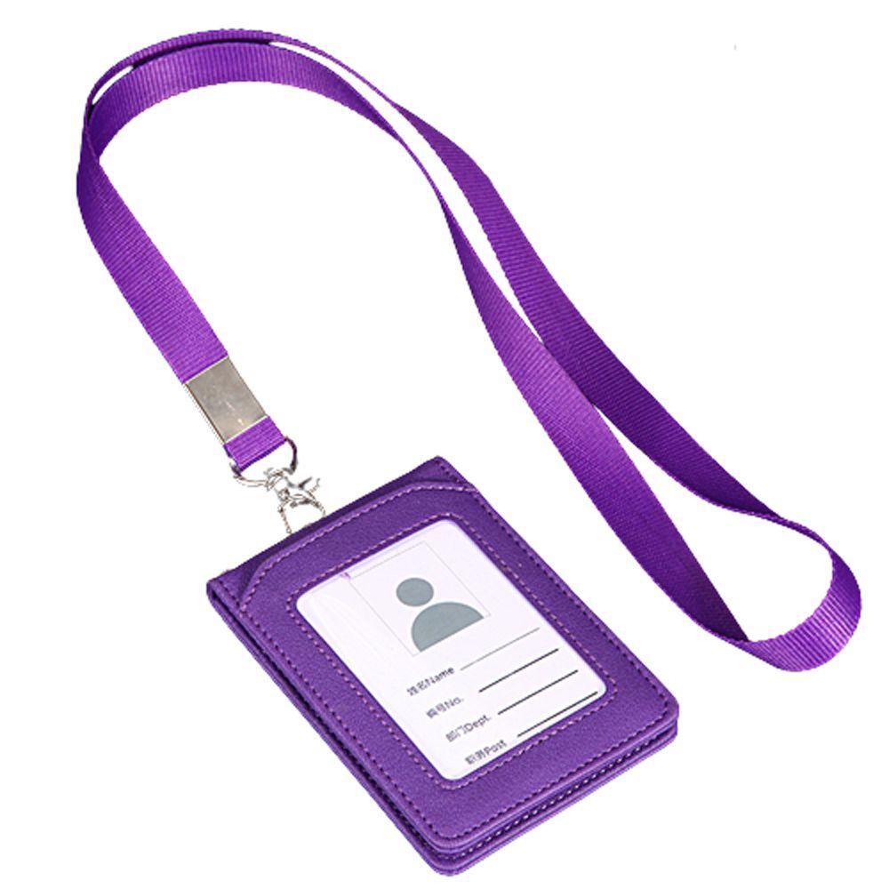 Stationery Neck Strap Card Holder with Lanyard Badge Holder ID Desk Organizer Bus Cards Cover