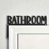Metal Bathroom Sign Wall Hanging-bathroom Door Frame Corner Sign - Used for Home Decoration Above the Door Indoor Wall Hanging