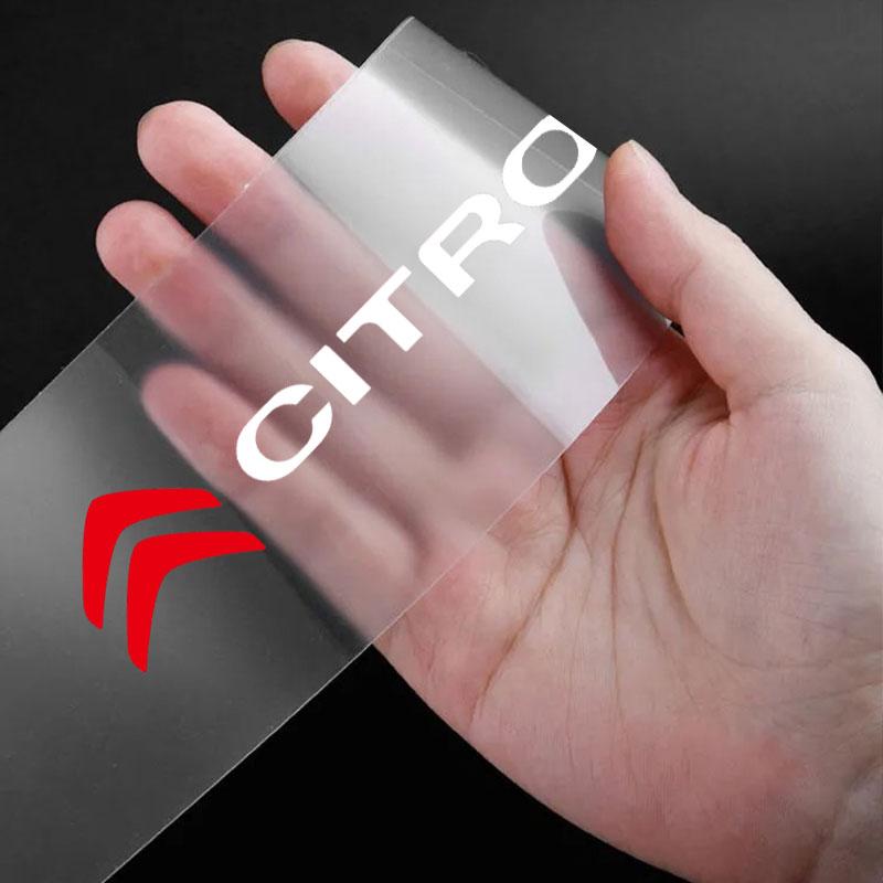 4pcs Car Threshold Sticker Scratch Resistant Transparent Film Protector For Citroen C1 C2 C3 C4 C5 C6 C8 C4L DS3 DS4 DS5 LS DS6 Picasso