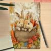 Винтажный кролик морковка металлический плакат настенное искусство кухонный декор