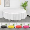 10 шт. Универсальная 84 дюйма Одноразовая скатерть Эластичная ПЭВА Пластиковые чехлы на стол Маслостойкие Прочные Круглые скатерти Для вечеринки Свадьбы