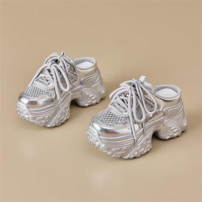 Полушлепанцы с толстой подошвой и закрытым носком, женские летние модные для улицы, 2025 новинка, повседневные универсальные, на небольшой платформе, ленивые туфли