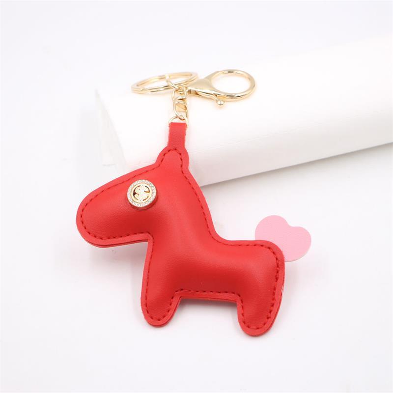 Модный Милый Лошадь Сердце Хвост Пони ПУ Кожа Брелок Подвеска Цепочка для Телефона Подвеска для Сумки Украшение для Рюкзака Аксессуар Подарок