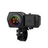 Waterproof Motorcycle Dual USB Phone Charger Adapter W/ Voltmeter & Temp Display