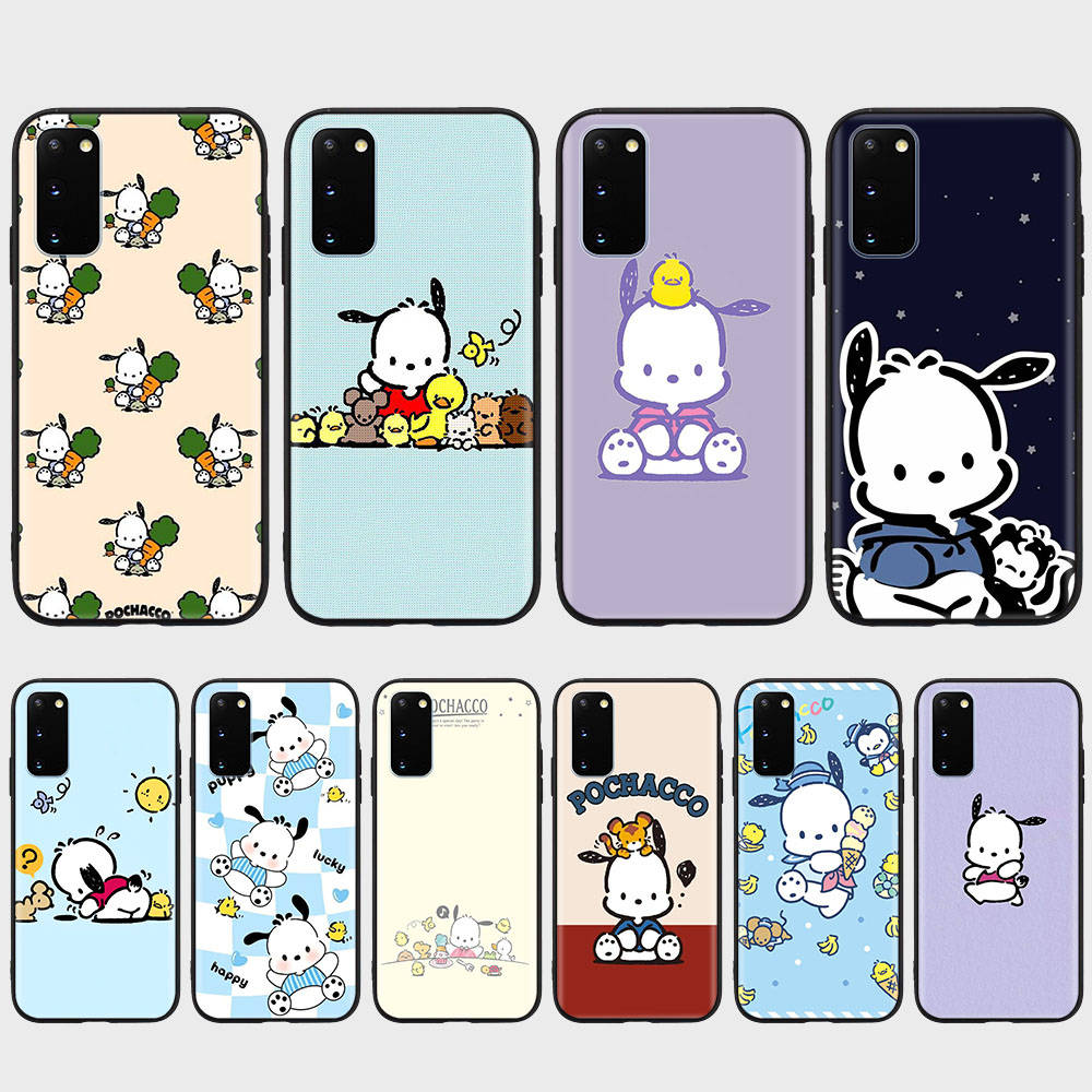 Чехол KT73 Pochacco для Samsung A04 A14 A23 A34 A54 M23 M33 M52 M53 Realme 10 9 C30S C35 C55 VIVO Y02S Y21 Y33S Y51 X80 Pro Прозрачный чехол