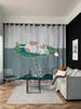 Cute Children Kitten High Shading Curtain Heat Insulation Curtain Bedroom Space Home Living Room Bay Window Opening Room Divider Curtain 2PCS