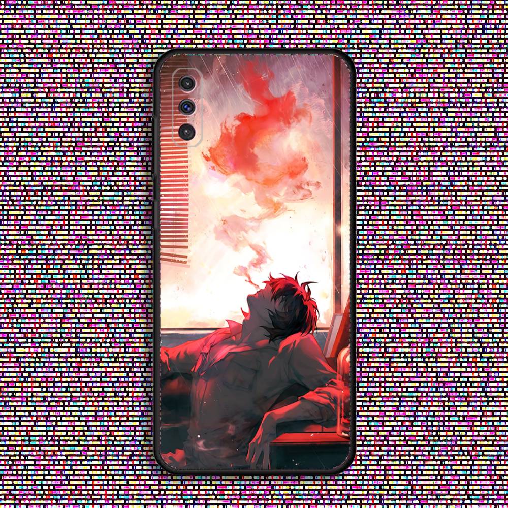 Towa Slow Damage Phone Case For Samsung S 25,24,23,22,30,21,10,9,Ultra,Plus,Lite,FE,4,5 G Black Soft Case
