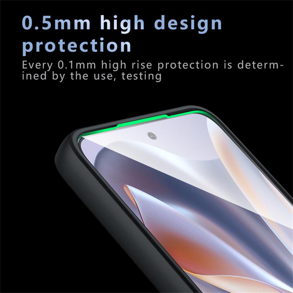 Для Motorola Edge 50 Neo 5G/Moto S50 5G/Thinkphone 25 5G Чехол Кожаный на ощупь ТПУ+ПК Матовый Чехол для телефона, Прозрачный черный