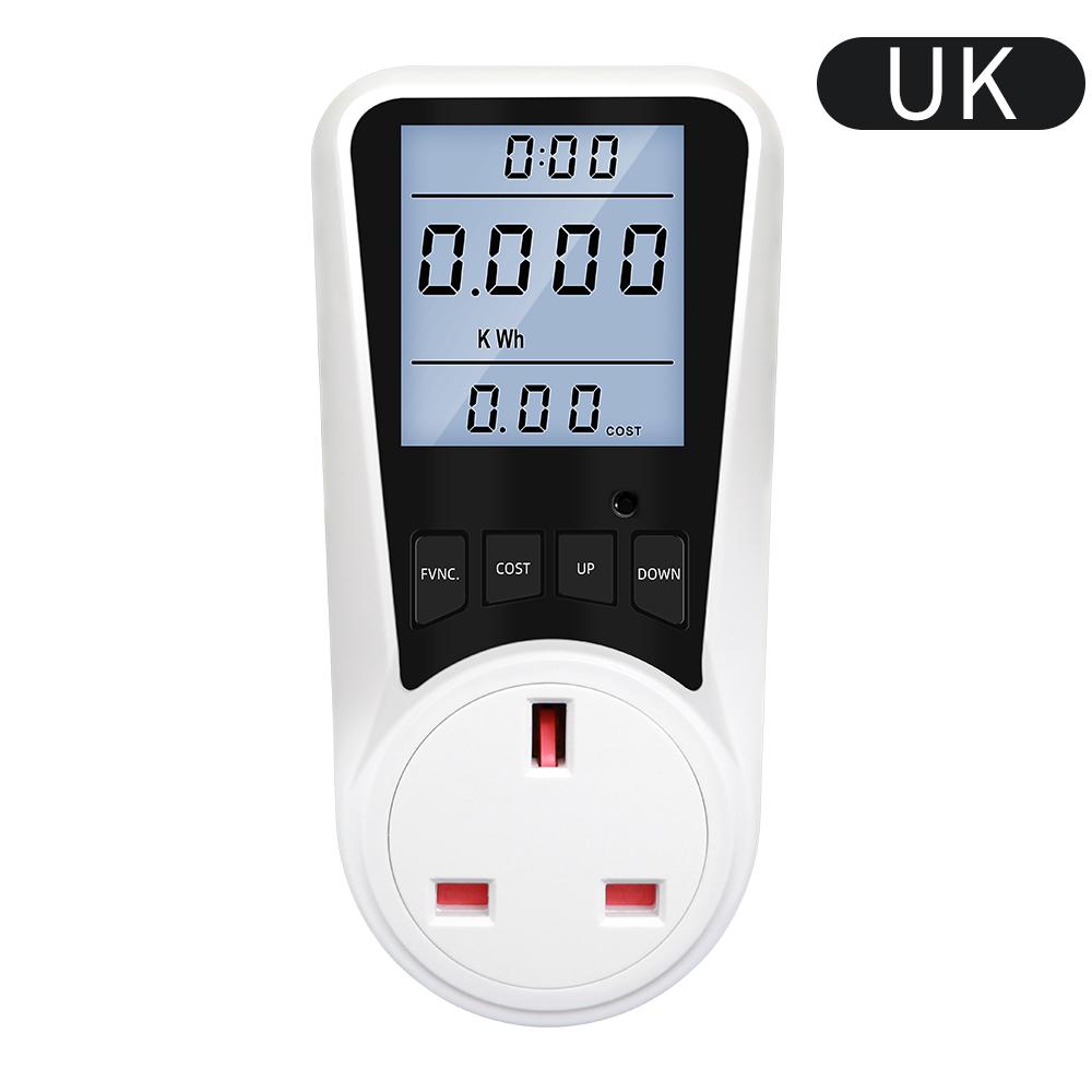 Digital Wattmeter AC Energy Socket Power Meter Electricity Usage Monitor Socket Kilowatt Wattage Voltage Meter with Backlight