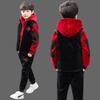Velvet & Thickened Boys' Autumn/Winter 2025 Sweatshirt Three-Piece Suit: Trendy and Handsome