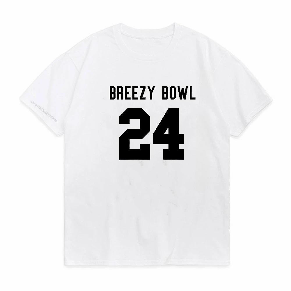 BREEZY BOWL 24 Футболки Крис Браун Певец Графическая Футболка С Коротким Рукавом Круглый Вырез Унисекс Уличная Одежда Мягкий Хлопок МужчиныЖенщины Футболка