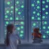 100PCS Luminescent The Dark Snowflake Wall Stickers, Mini Christmas Snowflake Luminous Wall Decoration, Suitable For Home Bedroom Baby Room Decoration