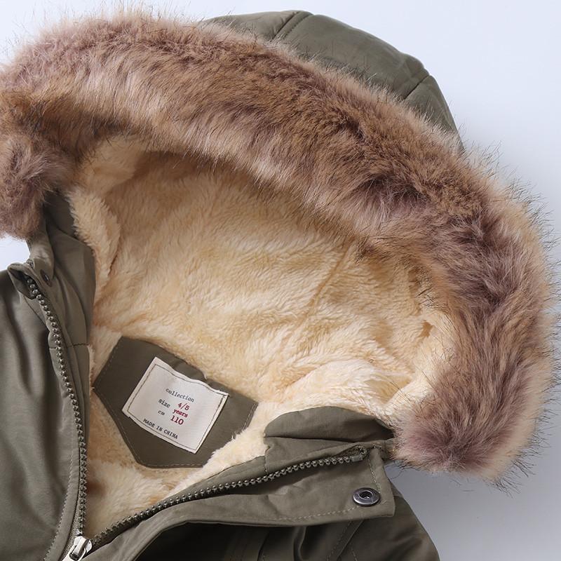 2023 куртки для девочек и мальчиков, зимние детские пальто, плотное однотонное пальто с капюшоном для малышей, детская теплая ветровка, повсед...