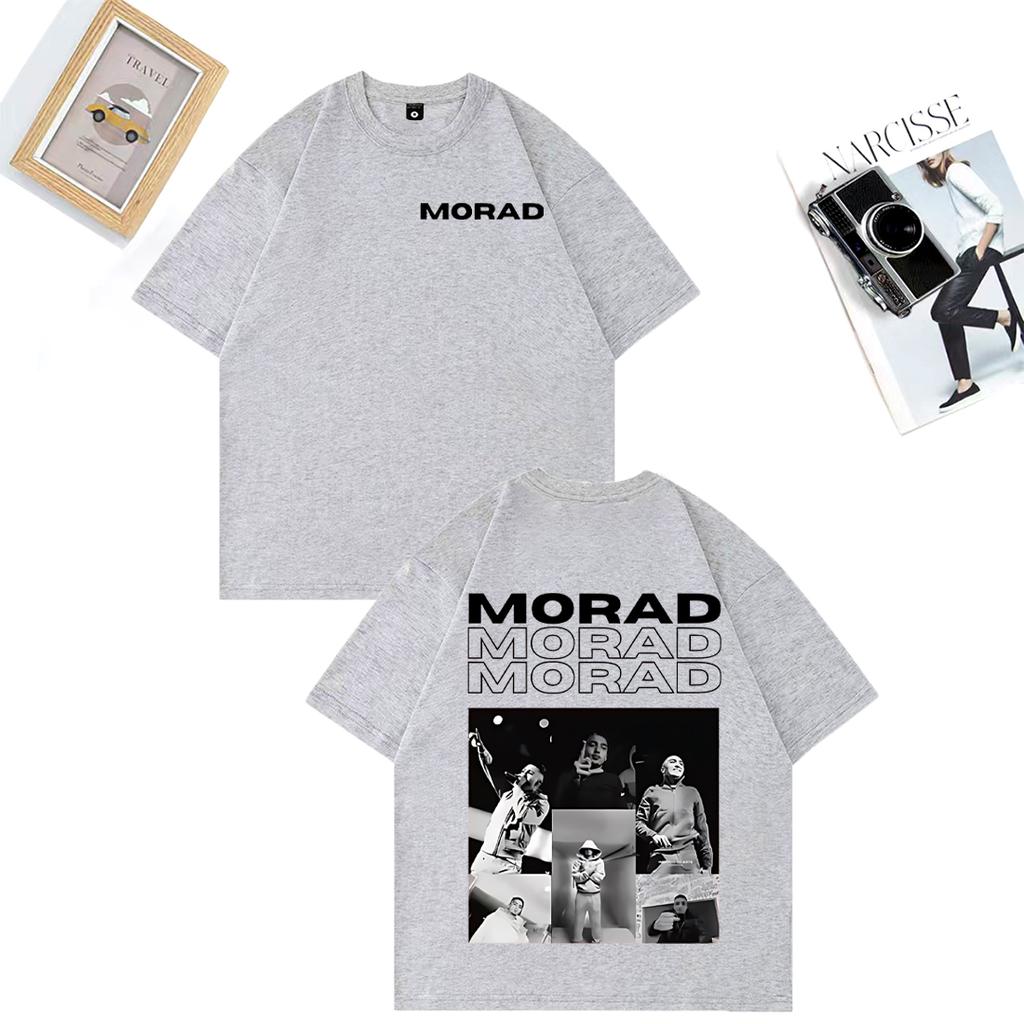 Rapper Morad MDLR Album Merch Fashion T Shirt Unisex WOMEN Clothing Casual Cotton Tshirt Hip Hop Short Sleeve Tshirts Streetwear