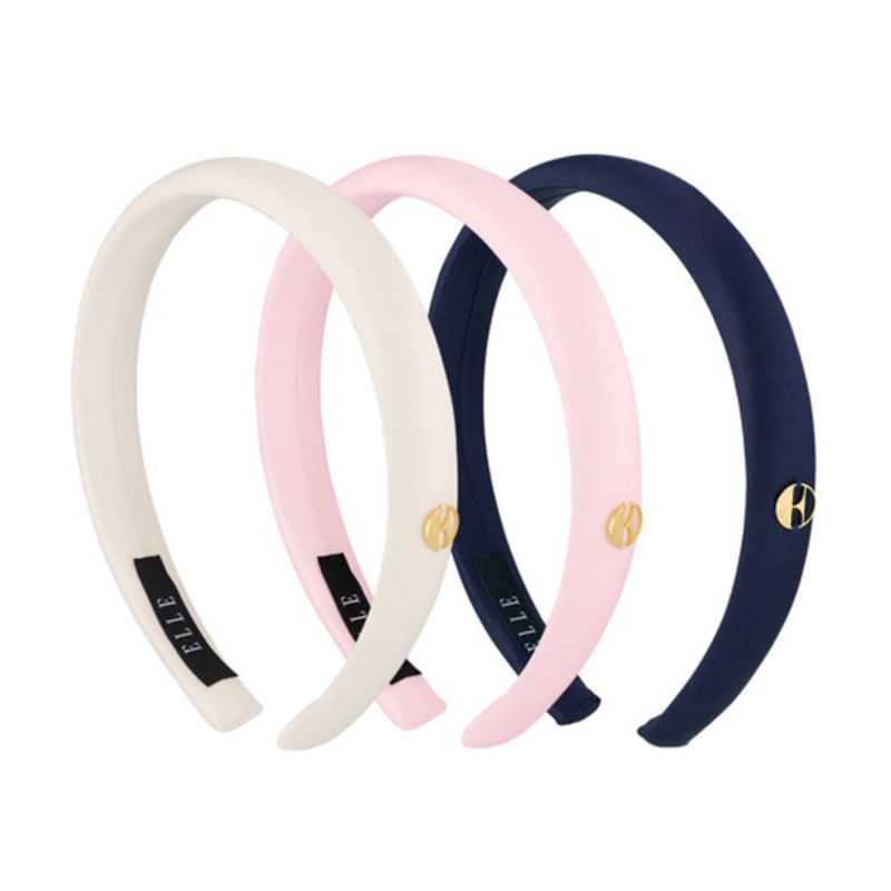 ELLEHAIR Тонкая золотая повязка для волос с логотипом ELHB002