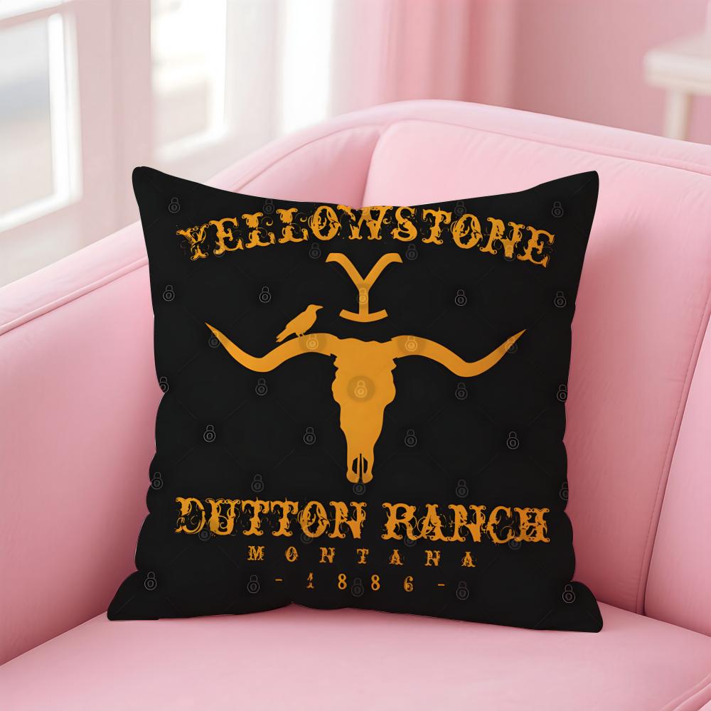 Хит западной драмы Y-Yellowstone Наволочка Мягкая приятная ткань и скрытая молния