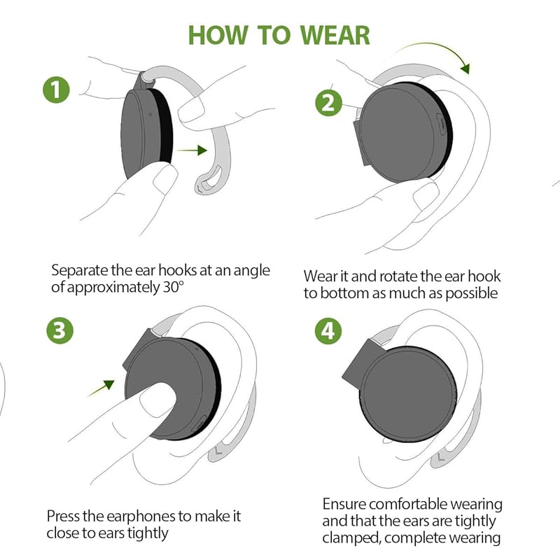 Накладные наушники Bluetooth 5.3 наушники-клипсы беспроводные наушники спортивный заушный крючок наушники открытого типа легкая гарнитура Новый способ ношения