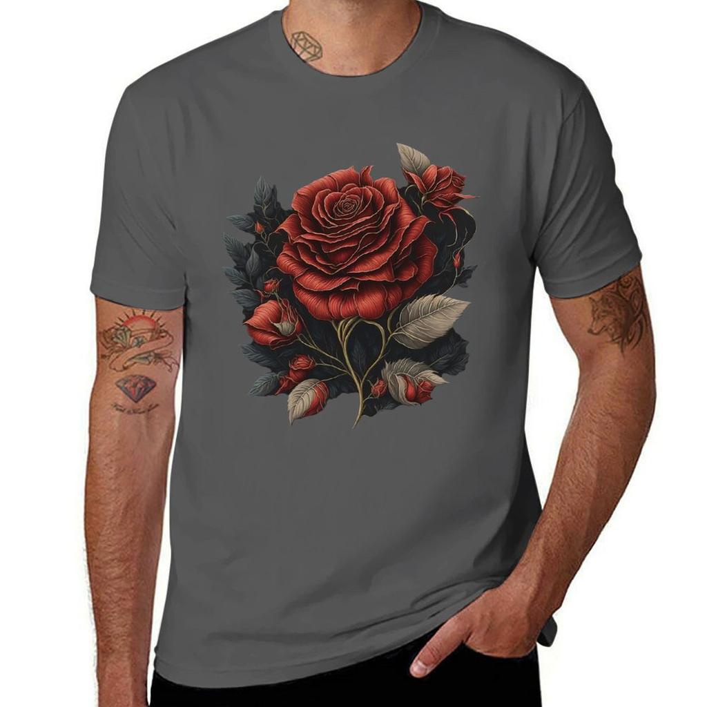 Rose Flower T-Shirt Quick Dry Travel T-Shirt