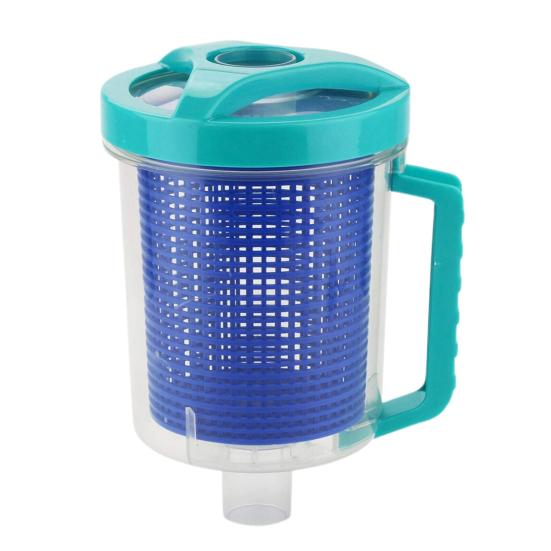 Yousheng Контейнер для листьев для бассейна для пылесоса для бассейна Прозрачный сборник листьев для бассейна Ловушка для листьев Высокоемкий уловитель листьев Улавливает ветки мусор для бассейна спа