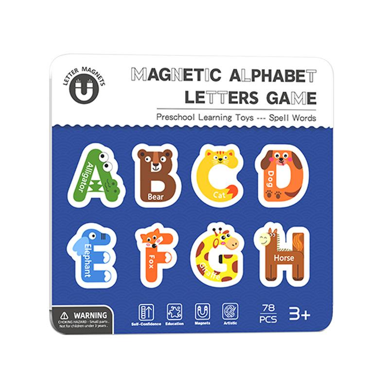 Магнитная английская буква, написание слов, разложение чисел, десятичная сетка, наклейка, детская игрушка-головоломка для раннего развития