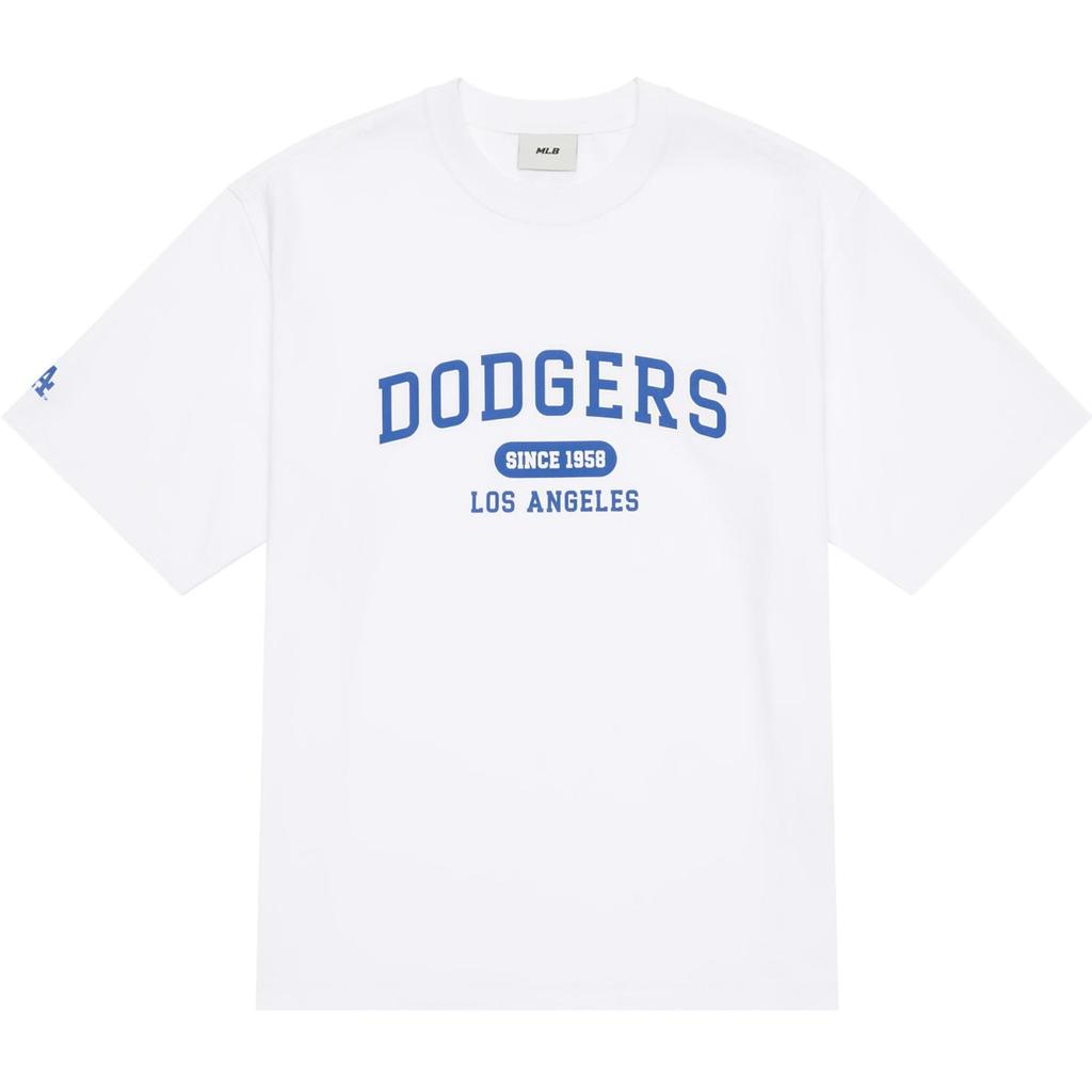 MLB College Style Series T Shirts Unisex White Crew Neck Moderate 3ATSV0243-07WHS
